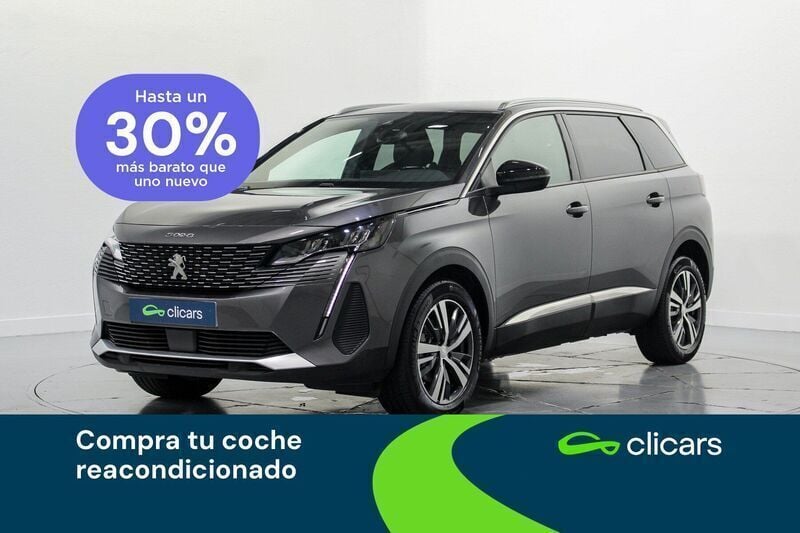 Gris / plata Usado 2024 Peugeot 5008 Allure Monovolumen | 28.490 € (Precio justo) - Imagen 1/4