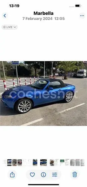 Usado Mazda MX5 Sportive 160 CV (117 kW) 2006 Azul Descapotable