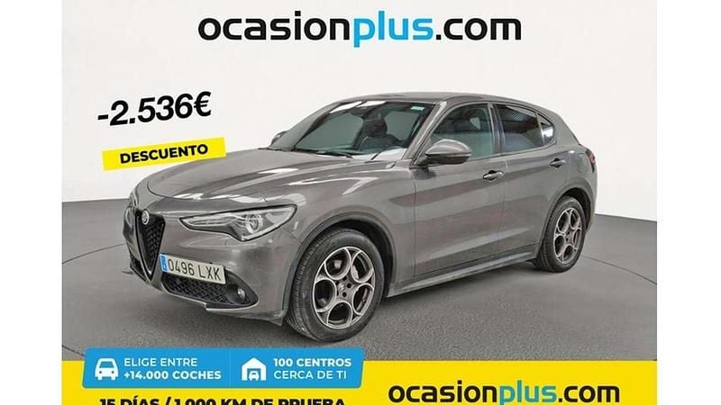 Gris Usado 2022 Alfa Romeo Stelvio Sprint SUV | 25.364 € (Super precio) - Imagen 1/4