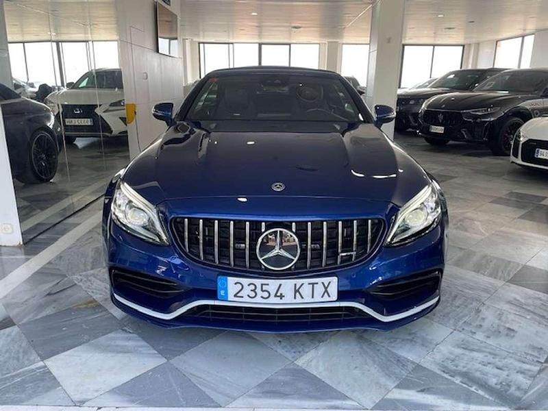 Usado Mercedes C63 AMG AMG 476 CV (350 kW) 2019 Azul Descapotable