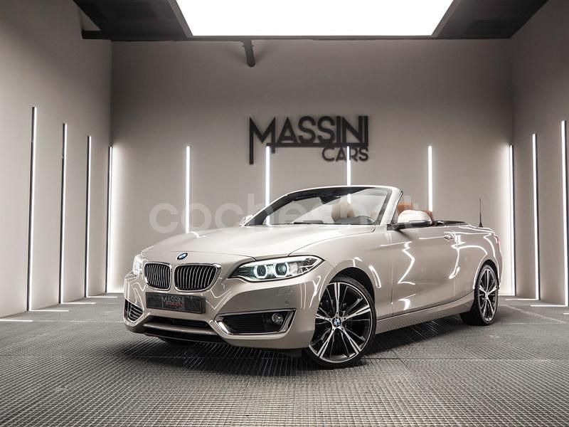 Beige Usado 2016 BMW 218 Luxury Line Descapotable | 15.999 € (Buen precio) - Imagen 1/4
