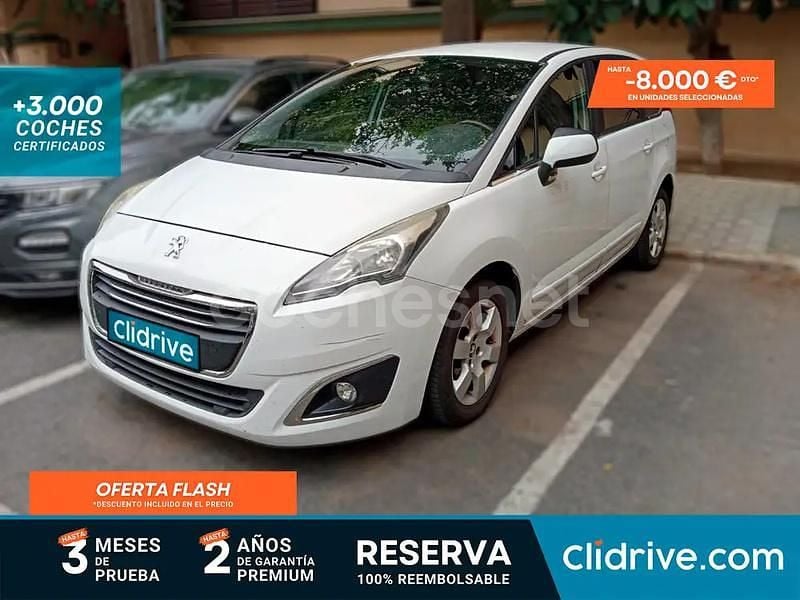 Blanco Usado 2015 Peugeot 5008 Style Monovolumen | 6490 € (Precio justo) - Imagen 1/3