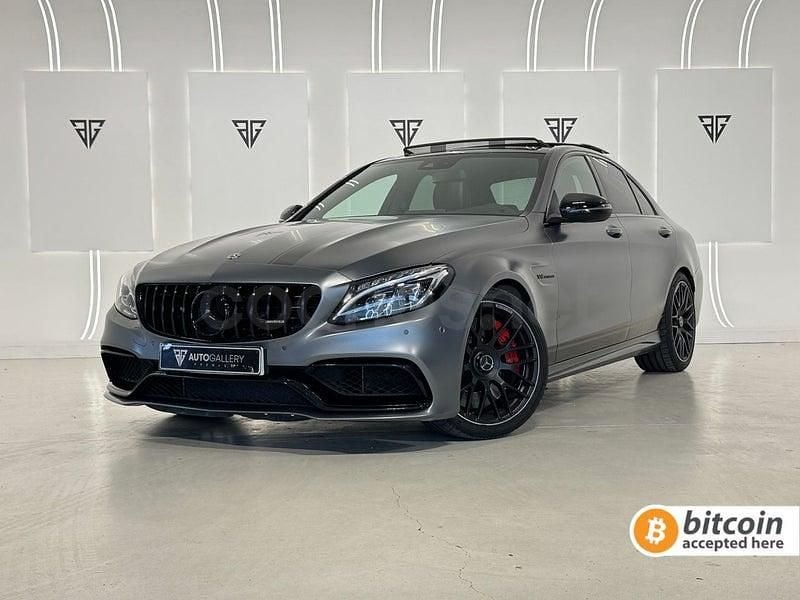 Usado Mercedes C63S AMG 510 CV (375 kW) 2017 Gris / plata Berlina