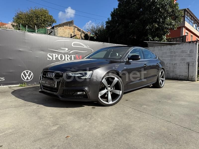 Gris / plata Usado 2014 Audi A5 Sportback S-Line Utilitario | 16.990 € (Precio justo) - Imagen 1/4