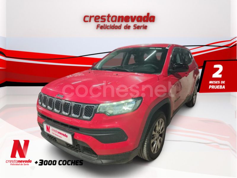 Rojo Usado 2022 Jeep Compass Longitude SUV | 22.990 € (Un poco caro) - Imagen 1/4