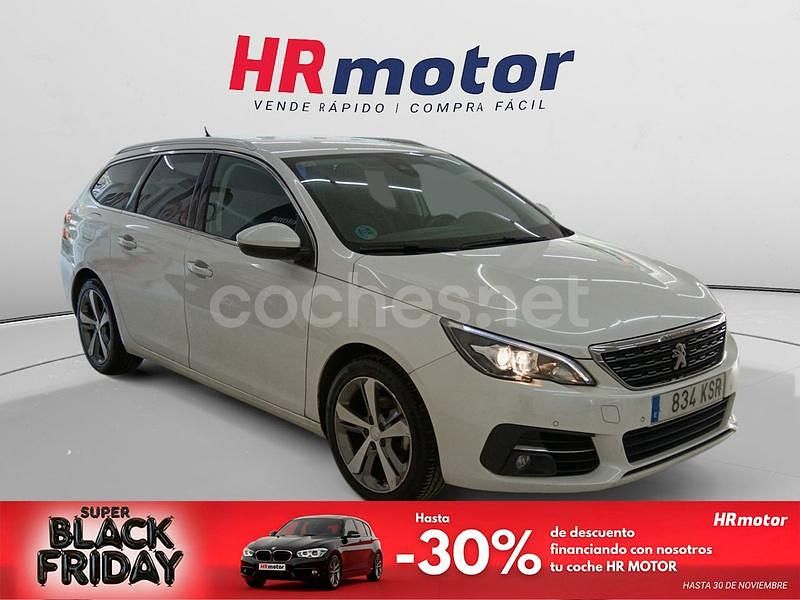 Blanco Usado 2018 Peugeot 308 SW Allure Familiar | 10.590 € - Imagen 1/4