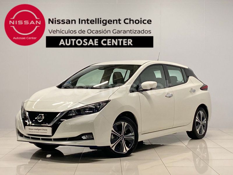 Blanco lunar white (perlado) Usado 2021 Nissan Leaf Acenta Utilitario | 17.990 € (Buen precio) - Imagen 1/4