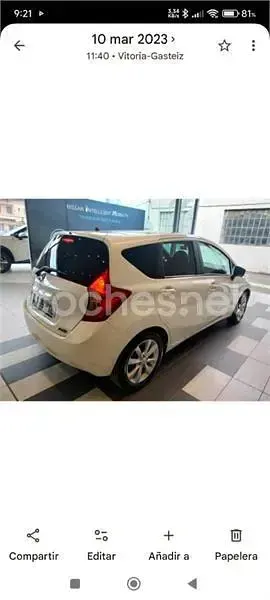 Usado Nissan Note Tekna 98 CV (72 kW) 2014 Blanco Utilitario