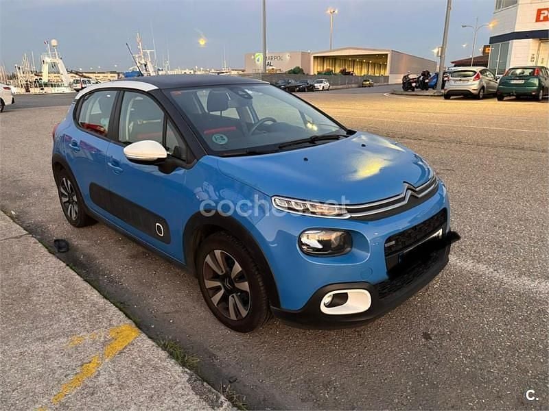 Usado Citroën C3 Feel 82 CV (60 kW) 2017 Azul Berlina