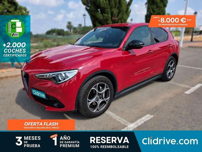 Rojo Usado 2022 Alfa Romeo Stelvio Sprint SUV | 28.190 € (Precio justo) - Imagen 1/3
