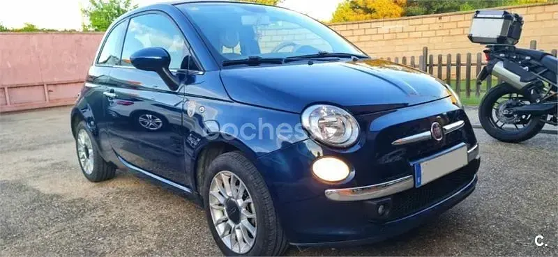 Usado Fiat 500 Pop 69 CV (50 kW) 2013 Azul Descapotable