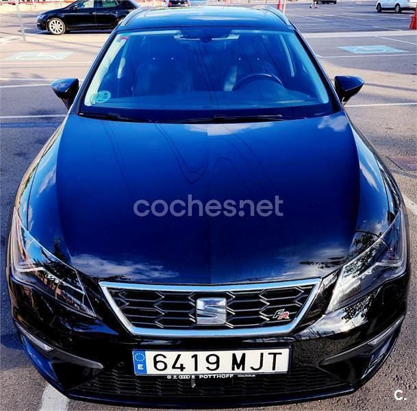 Negro Usado 2019 Seat Leon FR Familiar | 15.999 € (Precio justo) - Imagen 1/4