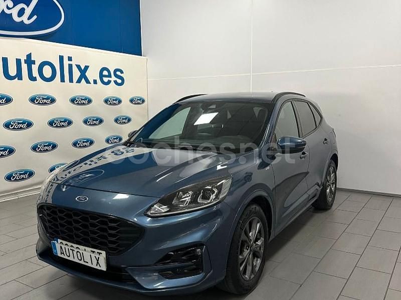 Azul Usado 2021 Ford Kuga ST-Line SUV | 20.000 € (Precio justo) - Imagen 1/4