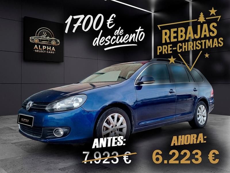 Azul Usado 2011 VW Golf VI Sport Familiar | 6923 € (Precio justo) - Imagen 1/4