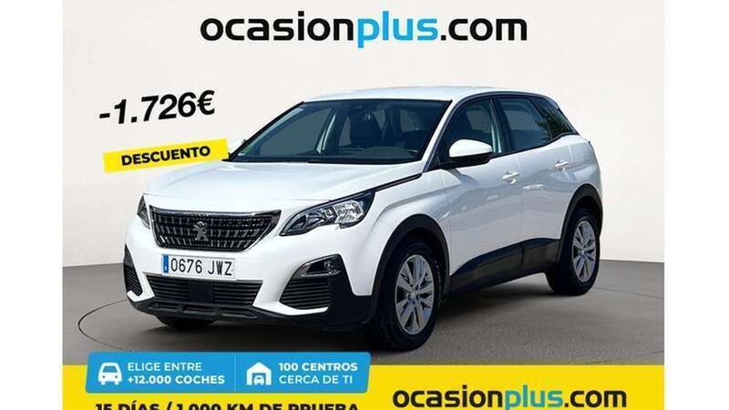 Blanco Usado 2017 Peugeot 3008 Active Monovolumen | 18.990 € (Un poco caro) - Imagen 1/4