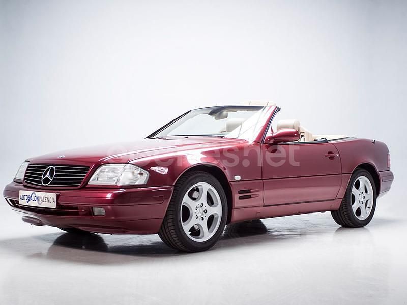 Usado Mercedes SL280 204 CV (150 kW) 2001 Granate Descapotable