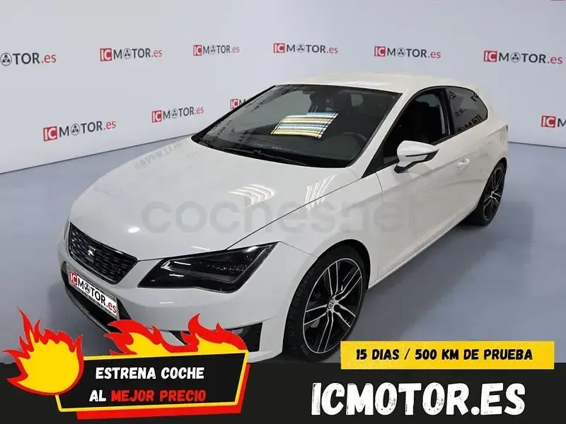 Usado Seat Leon FR 180 CV (132 kW) 2014 Blanco Berlina