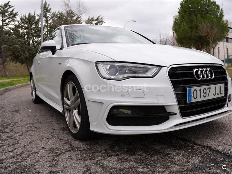 Usado Audi A3 S-Line 150 CV (110 kW) 2015 Blanco Berlina