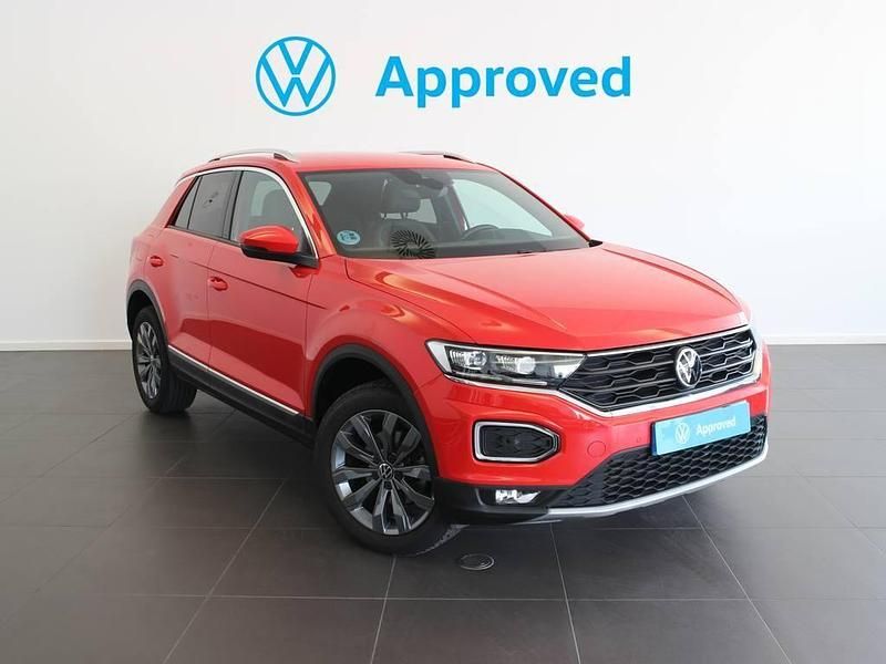 Rojo Usado 2021 VW T-Roc Sportline SUV | 22.950 € (Precio justo) - Imagen 1/4
