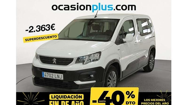 Blanco Usado 2021 Peugeot Rifter Style Monovolumen | 15.273 € (Buen precio) - Imagen 1/4