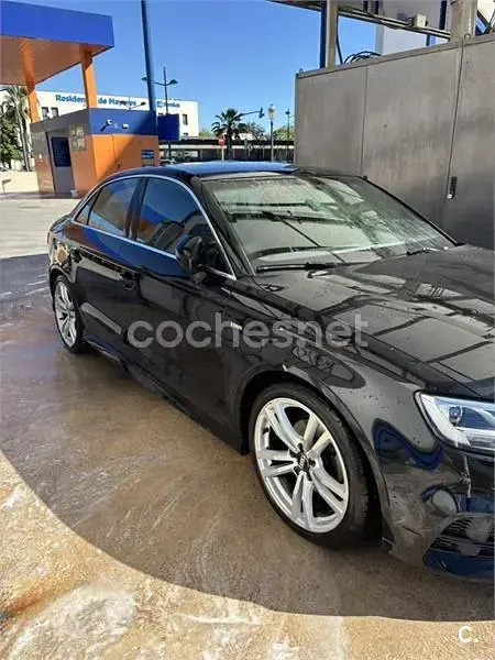 Usado Audi A3 S-Line 150 CV (110 kW) 2018 Negro Berlina