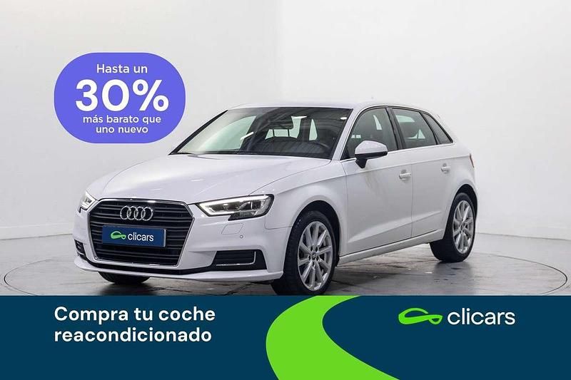 Usado Audi A3 Sportback Design 116 CV (85 kW) 2018 Blanco Utilitario