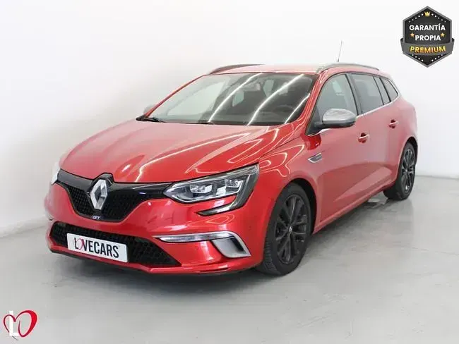 Usado Renault Mégane GrandTour R.S. 205 CV (150 kW) 2017 Granate Familiar