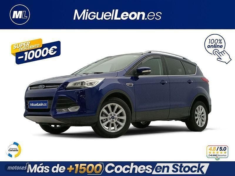 Azul Usado 2016 Ford Kuga Titanium SUV | 11.985 € (Precio justo) - Imagen 1/3