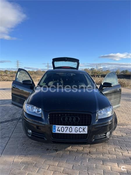Negro Usado 2008 Audi A3 Sportback S-Line Berlina | 6990 € (Precio justo) - Imagen 1/4