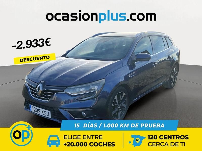 Azul Usado 2018 Renault Mégane GrandTour Bose Edition Familiar | 13.800 € (Precio justo) - Imagen 1/4