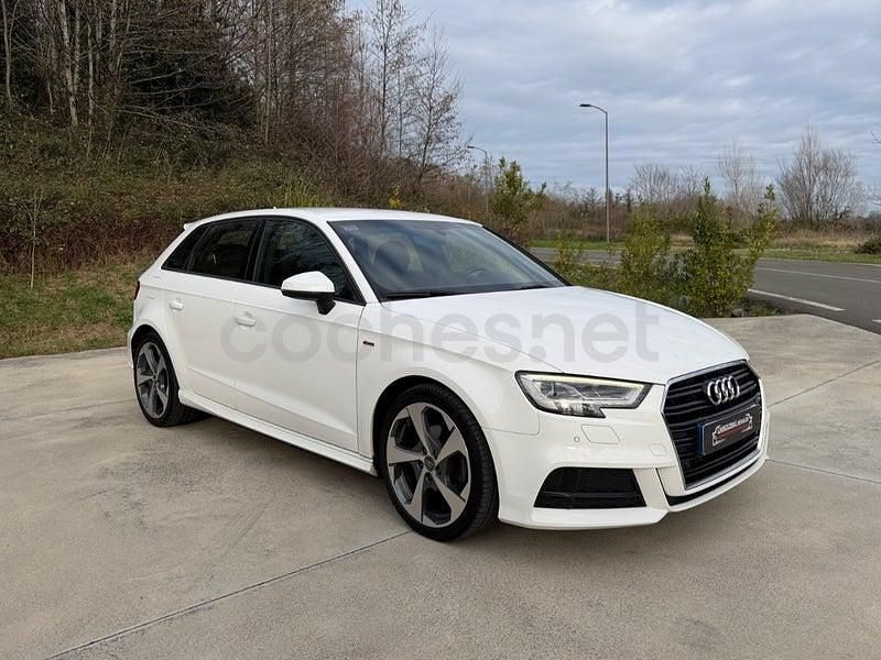 Usado Audi A3 S-Line 116 CV (85 kW) 2018 Blanco Berlina