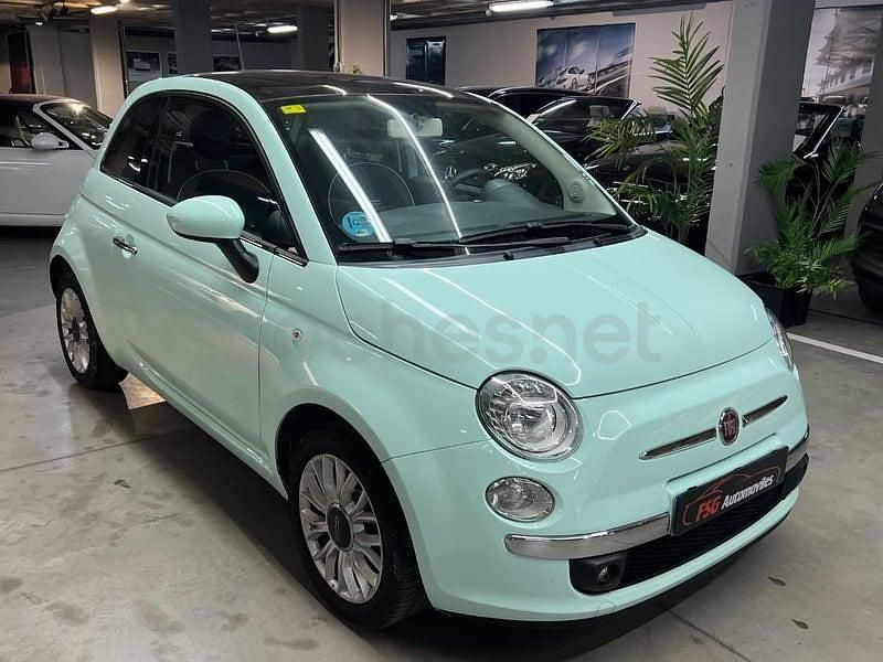 Usado Fiat 500 Lounge 69 CV (50 kW) 2014 Azul Berlina