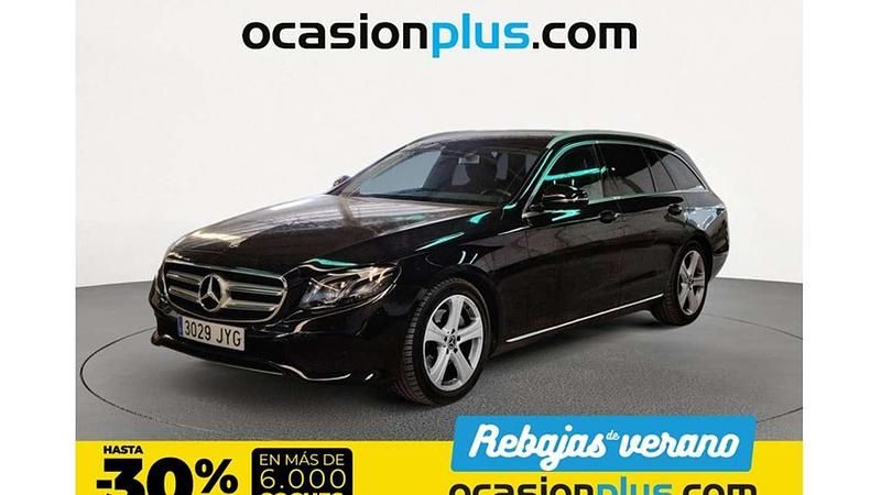 Negro Usado 2017 Mercedes E220 Familiar | 25.500 € (Precio justo) - Imagen 1/4