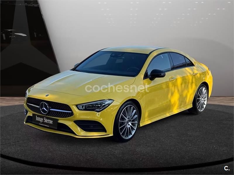 Amarillo Usado 2021 Mercedes CLA200 Berlina | 30.999 € (Precio justo) - Imagen 1/4