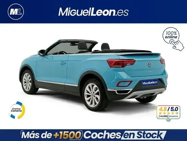 Usado VW T-Roc Style 110 CV (80 kW) 2022 Azul SUV