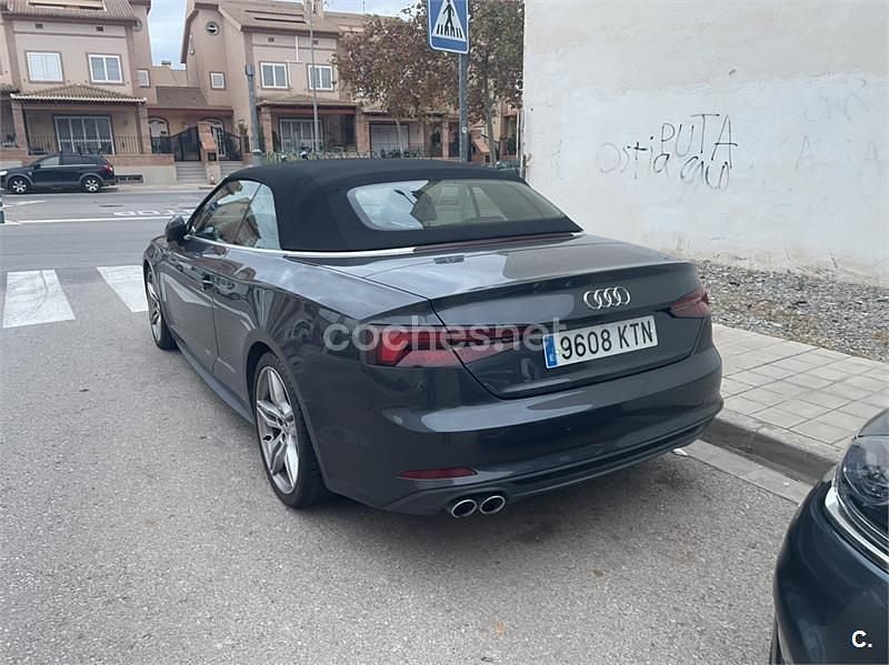 Usado Audi A5 Cabriolet S-Line 190 CV (139 kW) 2019 Gris / plata Descapotable