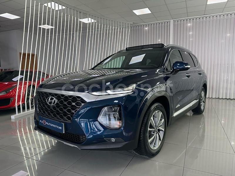 Azul Usado 2021 Hyundai Santa Fe Style SUV | 33.990 € (Precio justo) - Imagen 1/4