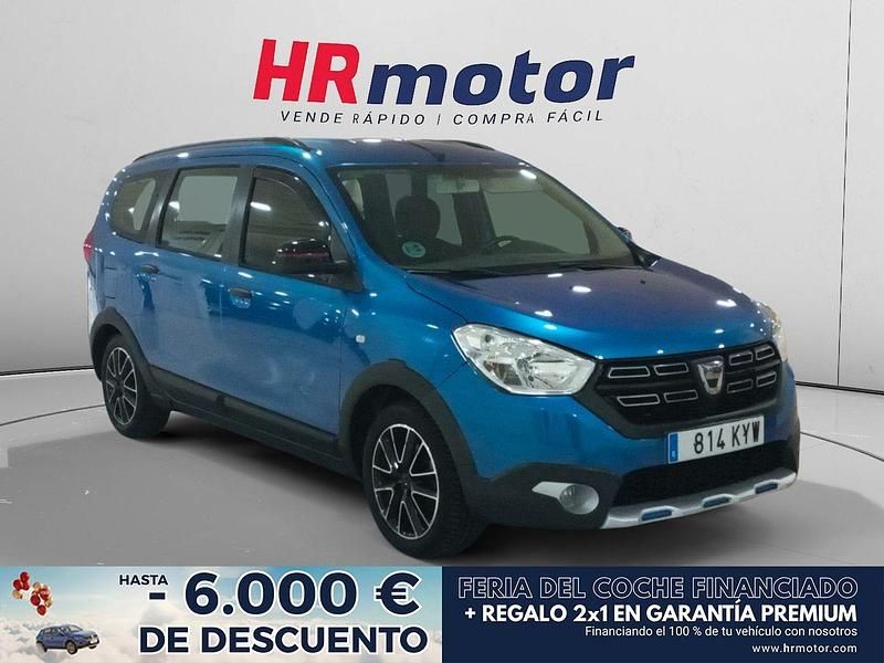 Azul Usado 2019 Dacia Lodgy Monovolumen | 15.010 € (Precio justo) - Imagen 1/4