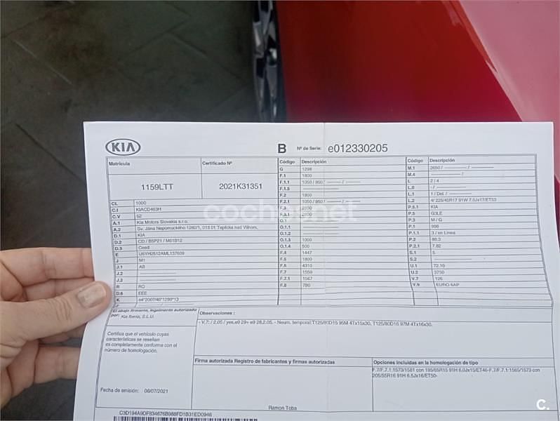 Usado Kia Ceed 120 CV (88 kW) 2021 Rojo Utilitario