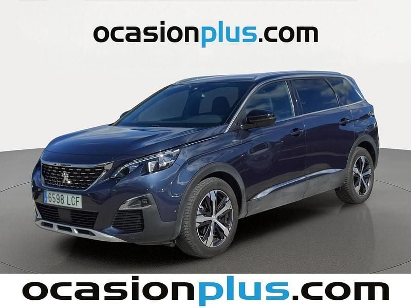 Usado Peugeot 5008 GT-line 181 CV (133 kW) 2019 Azul SUV