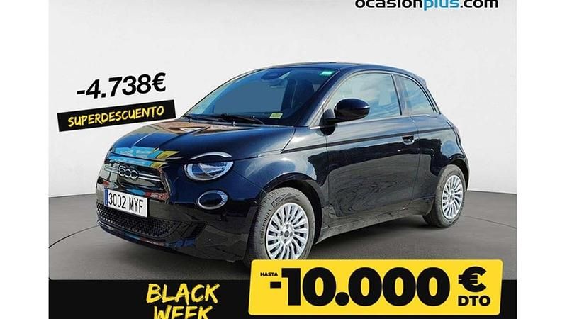 Negro Usado 2022 Fiat 500e Action Utilitario | 10.774 € (Buen precio) - Imagen 1/4