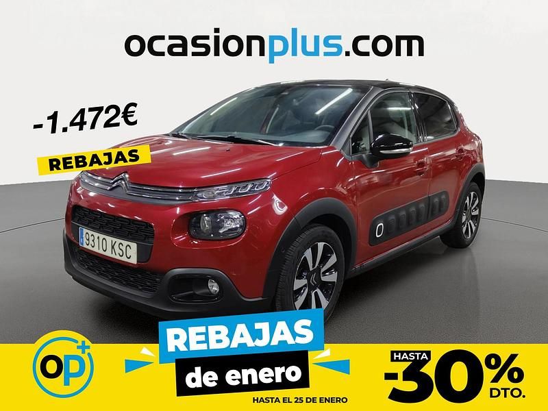 Rojo Usado 2018 Citroën C3 Feel Berlina | 10.490 € (Precio justo) - Imagen 1/4