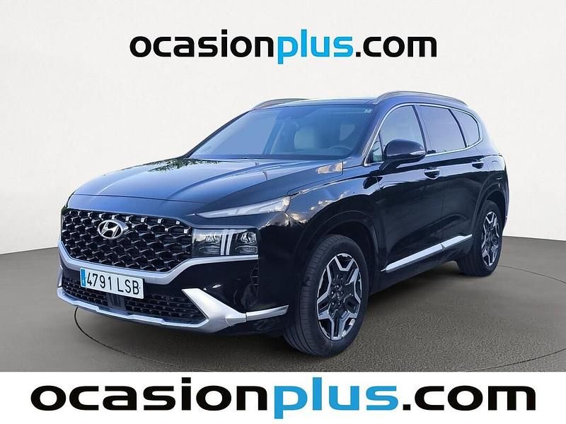 Negro Usado 2021 Hyundai Santa Fe Style SUV | 31.537 € (Precio justo) - Imagen 1/4