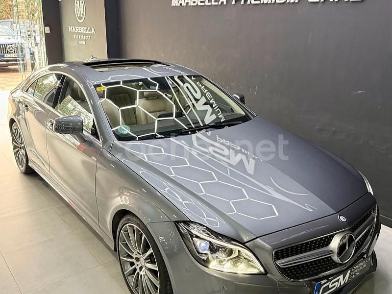 Usado Mercedes CLS350 258 CV (189 kW) 2015 Gris / plata Berlina