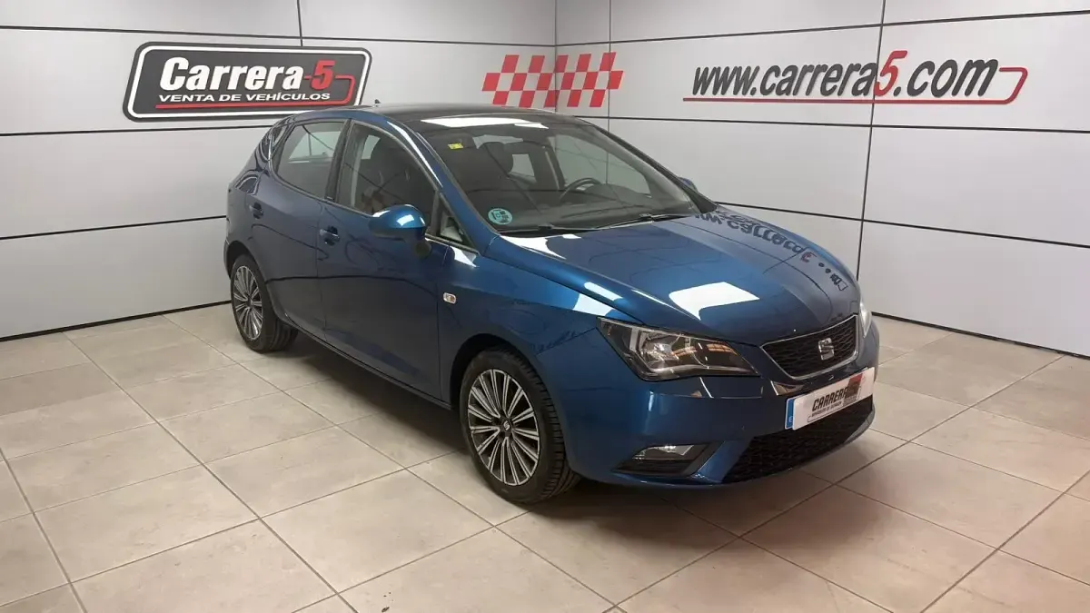 Usado Seat Ibiza CONNECT 110 CV (80 kW) 2015 Azul Berlina