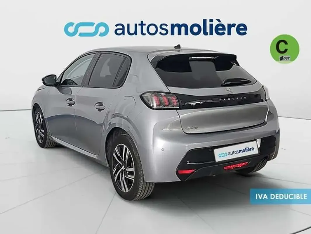 Usado Peugeot 208 Allure 102 CV (75 kW) 2023 Gris Utilitario