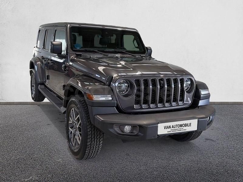 Usado Jeep Wrangler Sahara 381 CV (280 kW) 2021 Gris / plata SUV