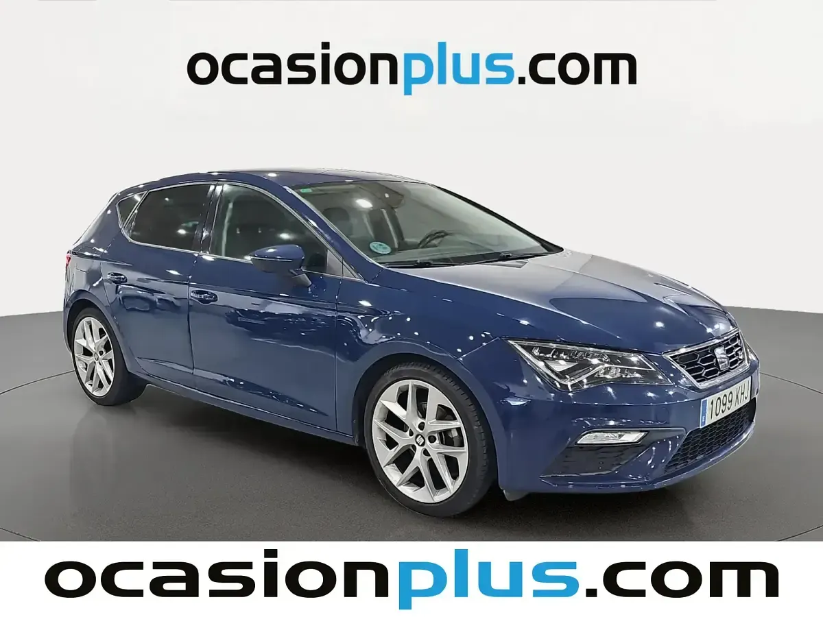 Usado Seat Leon FR 150 CV (110 kW) 2018 Azul Berlina