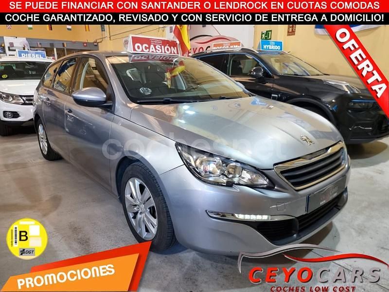 Gris / plata Usado 2015 Peugeot 308 SW Active Familiar | 8000 € (Buen precio) - Imagen 1/3