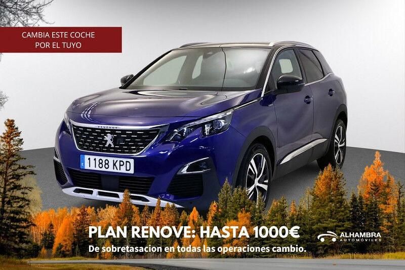 Azul Usado 2018 Peugeot 3008 GT-line SUV | 17.290 € (Un poco caro) - Imagen 1/4